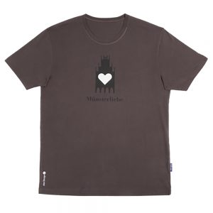 T-Shirt Münsterliebe Herren Rundhals dunkelgrau